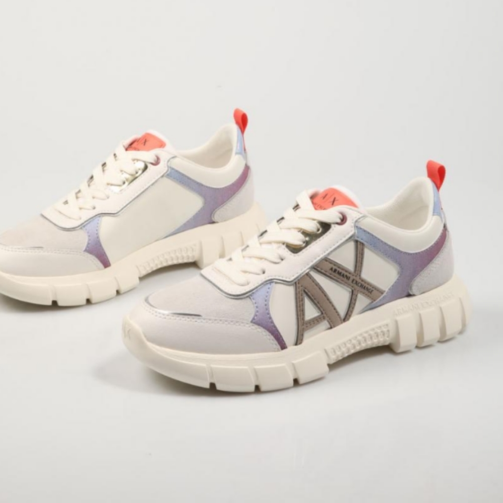 AX ARMANI EXCHANGE HARLEM WOMEN'S SNEAKERS| SIZE 5 | MULTICOLORED